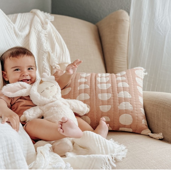 Crane Baby Jacquard Pillow Cover Copper Moon Phase. 12”x16”. 100% Cotton. New! - Picture 2 of 7